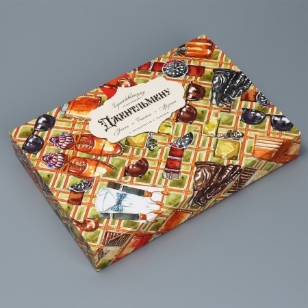 Box a gift folding envelope, packaging, "Gentleman", 31 x 22 x 5 cm-1
