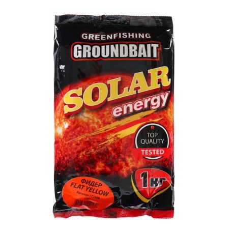 Bait Greenfishing Solar Energy, Flat Yellow feeder, 1 kg