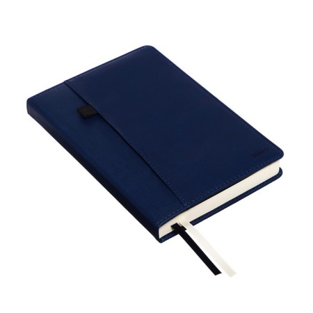 Leduced Diary A5, 160 sheets, Devente.klint, firm artificial leather cover with foam rubber, cream block 70 g/m2, blue-1