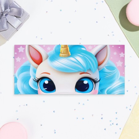 Money envelope "Universal" unicorn, 16.5 x 8 cm-1
