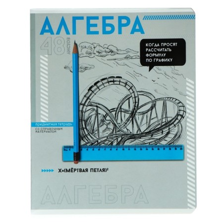 A notebook “Bright details”, 48 sheets in the “Algebra” cage, covered cardboard, selective twin-lak, UV-lak, OFSET block