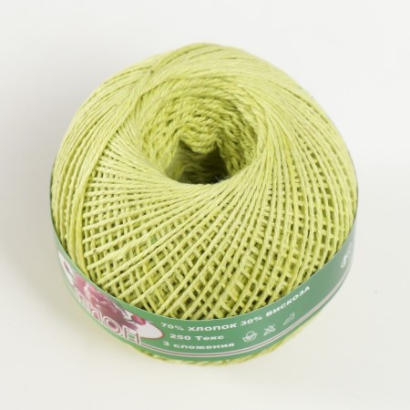 Knitting thread "Peony" 200m/50g 70% cotton, 30% viscose color 2501-2