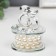 Glass souvenir "Two rings - proposal" Pearls 7.2x6.3x6.3 cm