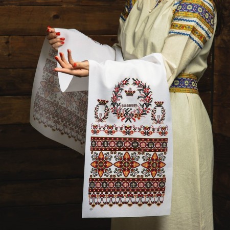 Rushnik "Ornament. Crown ", 150x36 cm