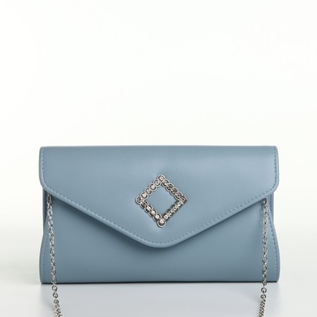 Women's bag on magnet, blue color
