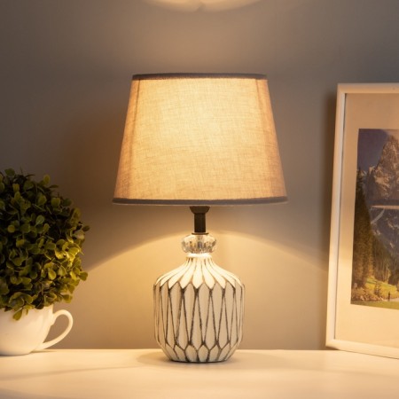 Table lamp "desire" 1x40W E14 white 20x20x33cm-1