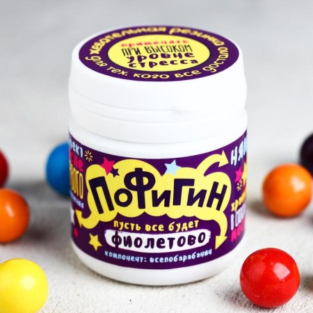 Chewing gum "Pofigin": with the taste of Tutti-Frutti, 40 g.-1