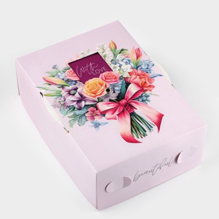 Folding box "Bouquet for you", 21 x 15 x 7 cm-1