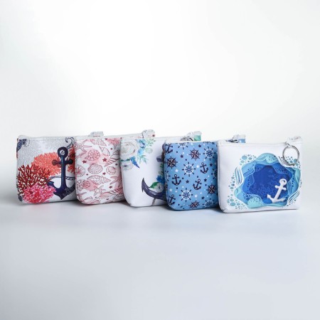 Lightning wallet, mix/blue color-4
