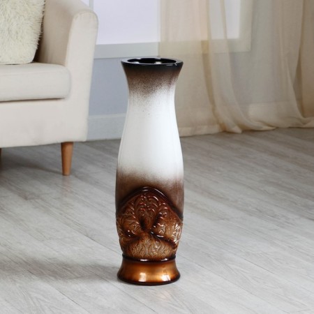 VAZA Keramics Floor "Pathaans" 16x59 cm, D.13 cm, white-brown