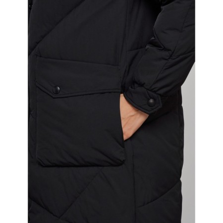 Coat insulated winter female, size 46, black color-11
