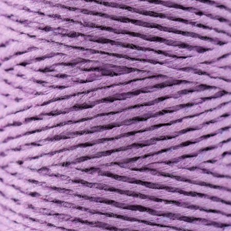 Knitting cord 100% cotton, width 1mm 100m 80g "Lilac" 10x4.2x4.2 cm-2