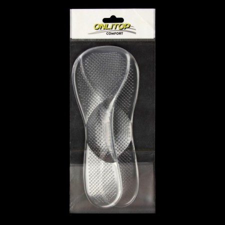 Half -slopes for shoes, with an supervisor, massage, silicone, 19 × 6.7 cm, pair, color transparent-6