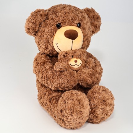 Soft toy "Bear", with a teddy bear, 65 cm, brown color-2