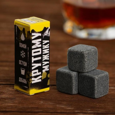 Sluts for whiskey "Cool man", 3 pcs