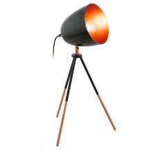 CHEster 1x60W table lamp E27, brown 29x29x44 cm