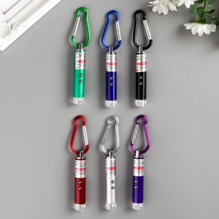 Flashlight+laser 3 metallic mode MIX 6x1x1 cm