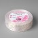 Satin tape with embossing "Marble", 25 mm × 18 ± 1 m, white color/gold No. 001