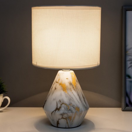 Table lamp "Ilmrammore" 1he14 40W Beige 17.5x17.5x30.5 cm Risalux-2