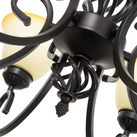 Chandelier 2714/6 E27 40W Black 72x72x42-72 cm Bayerlux-5