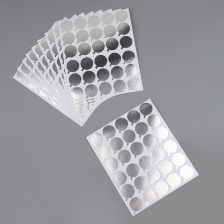 Tablet for eyelash extensions, set - 10 sheets, silver color-2