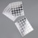 Tablet for eyelash extensions, set - 10 sheets, silver color
