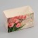 Box for 2 cupcake with a transparent lid, "happy moments", 16 × 8 × 10 cm, confectionery packaging
