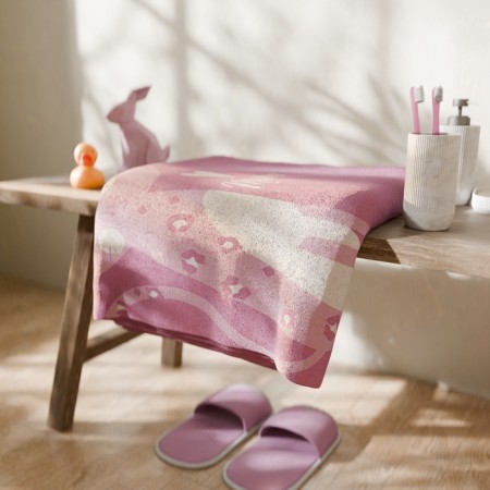 Tenle Ethel "Cute Leopard", 70x130 cm, 100% cotton, 420 g/m2-5