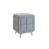Tumbling bedside Sophie 2, 480 x 370 x 580, onyx (velor)