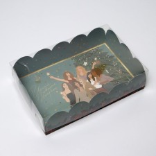 Box for confectionery products with PVC lid 