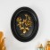 Panel Interior Polystone "Golden Roses" black 18x3x23 cm