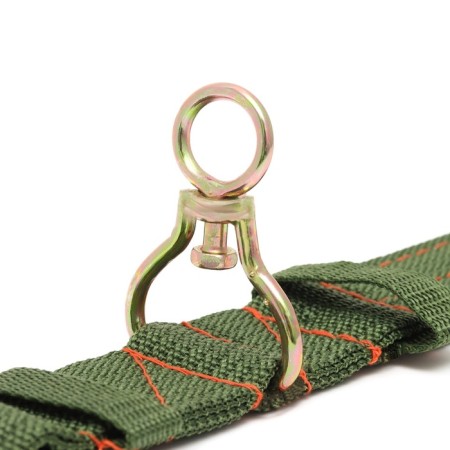 Four-layer collar with a swivel, 65 x 4 cm, Osh 54-60 cm, polyester, green-6