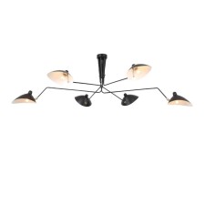 Ceiling Ceiling ST LUCE. SL305.402.06. SPRUZZO. 6x60 watts, E27, 180x180x54 cm, black color
