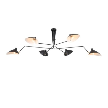 Ceiling Ceiling ST LUCE. SL305.402.06. SPRUZZO. 6x60 watts, E27, 180x180x54 cm, black color