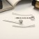 Invisibility for hair "Amelia" (set 4 pcs) 6 cm, silver