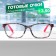 Glasses GA0466 (color: C3 black print, pink; diopter: +3.5; tint: no)