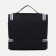 Cosmetic bag, 2 parts on zippers, black color