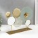 Souvenir Metal with a mirror "Space flowers" 27.5x37x9 cm