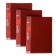Set of folders A5, 20 inserts, calligrata, pocket on the spine, red, 3 pieces