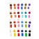 Acrylic paint, set 24 colors x 3 ml, calligrata, frost -resistant, in a package