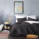 Cover with pillowcases "Soft", size 160x220 cm, dark gray color