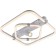 Ceiling light ESCADA, 10280/2LED. 1x62+3W, LED, 4850LM, 3000/4000/6500K, 545x505x155 mm, color chromium
