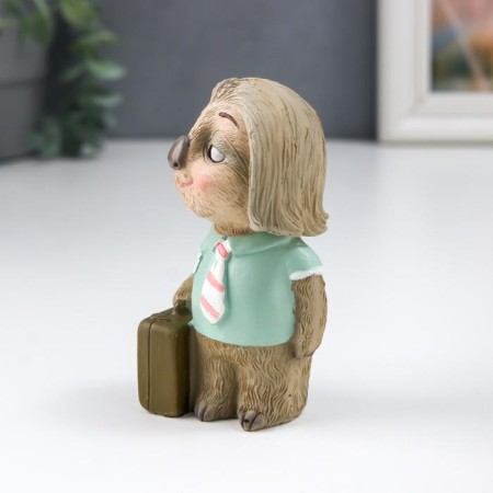 Souvenir Polystone "Ladier with a suitcase" 9.5x4.5x6 cm-2