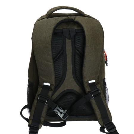 School backpack, 39 x 26 x 19 cm, Grizzly, ergonomic back, laptop department, khaki-4