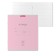 Notebook of 12 sheets in the slanting line of Erichkrause "Classic", covered cardboard, unit offset, whiteness 100%, pink