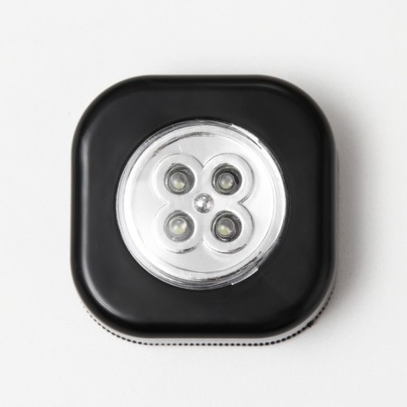 Night Pushlite "Square" 4XLED, 3AAA Black 6.5x6.5x2.5 cm Risalux-2