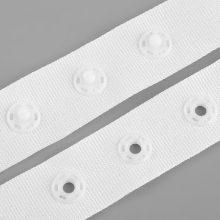 Body fastener, d = 8 mm, 1.8 × 7 cm, 20 pcs, white color-1