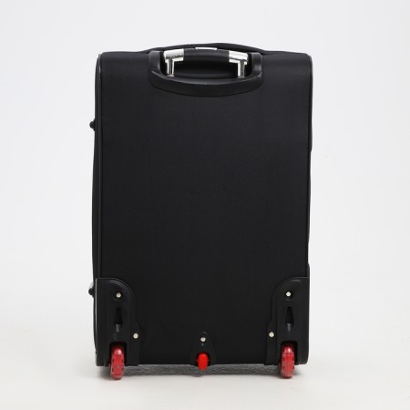 Small suitcase 24 "on lightning, code castle, with extension, black color-6