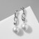 Earrings with pearls "Busina" miniature Mach, color silver