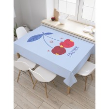 The tablecloth on the table “Visinki together”, rectangular, oxford, size 120x145 cm
